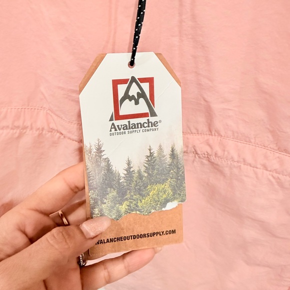 Avalanche Pink Lightweight Hooded Windbreaker Jacket • Zip Pockets • Size S - Picture 8 of 14